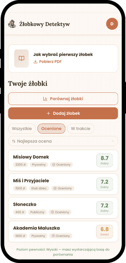 Aplikacja Żłobkowy Detektyw